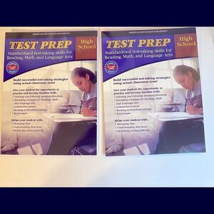 🛍Ameican Education Publishing set of 2 Test Prep High School test taking Book